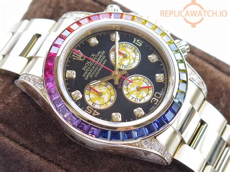 rolex rainbow daytona fake|Rolex daytona rainbow for sale.